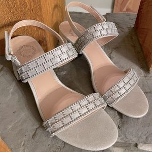 I.Miller Beautiful Shoes ~ Silver & Rhinestone dress shoes ~ size 7.5